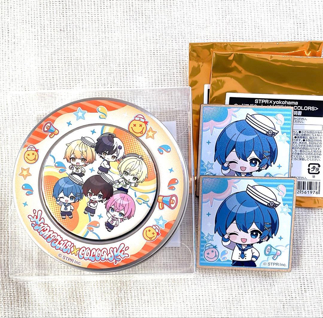 〈AMPTAK×COLORS〉メモ入り缶ケース缶　ちぐさ君ウッドマグネット×2個