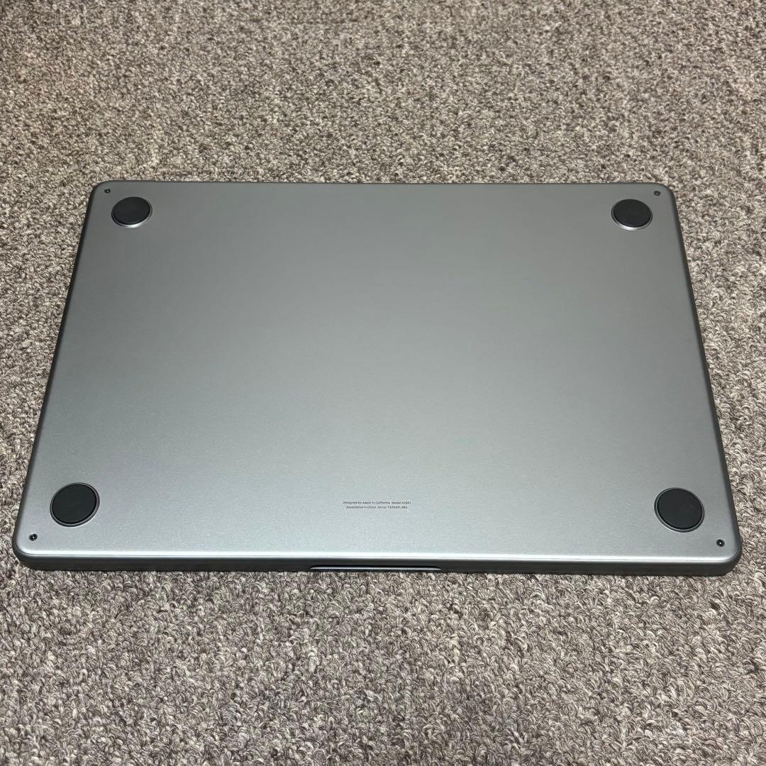M2 Macbook Air 16GB/512GB スペースグレイ BT98%