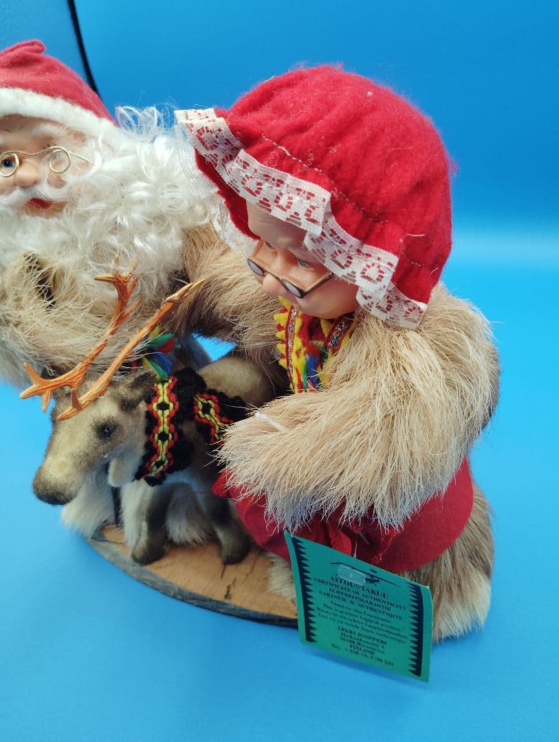 サンタクロース、ミセス・クロース、トナカイセット クリスマス アンティーク