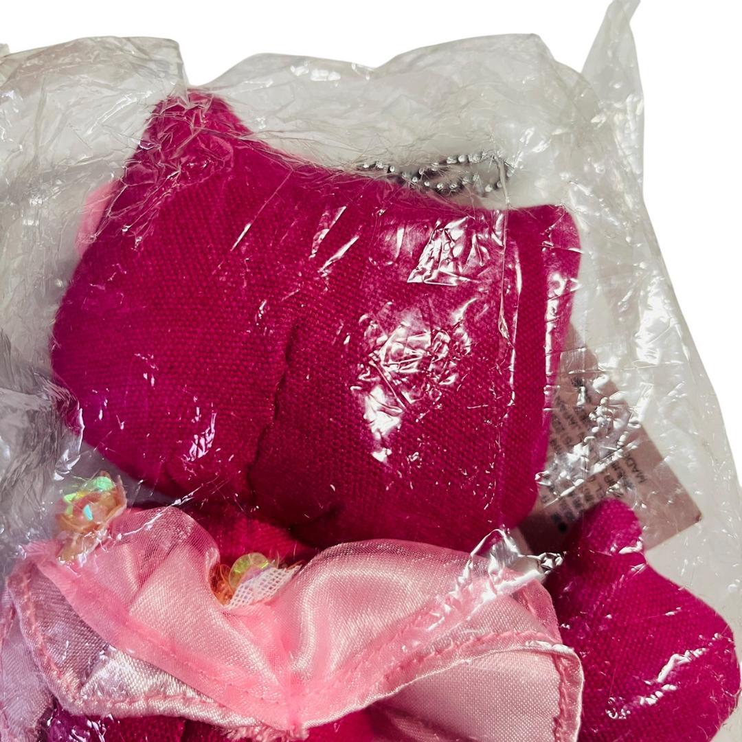 ハローキティ デニム　足長　ぬいぐるみ　人形　ピンキーバージョン　2000年