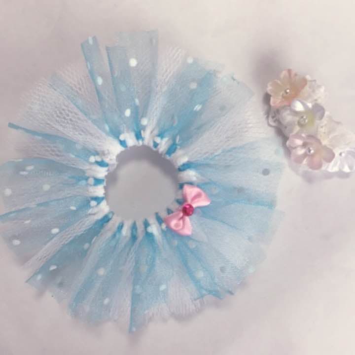 【107】¥650 ステラルー♡コスチューム♡ぬいば♡チュチュ♡花かんむり