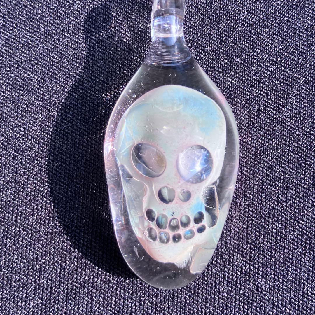 XODAS ペンダント　ボロシリケイトガラス　Bob Skull A