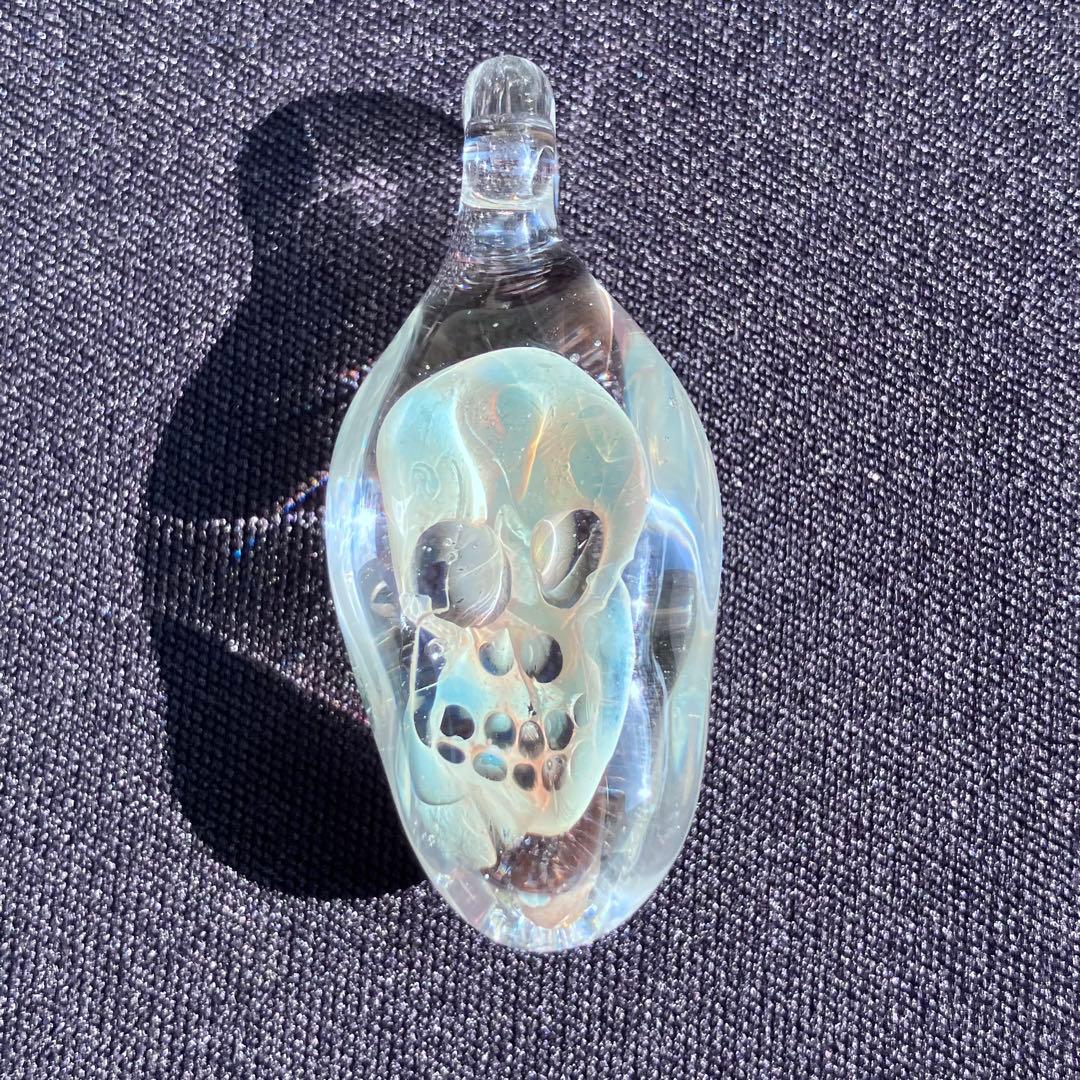 XODAS ペンダント　ボロシリケイトガラス　Bob Skull A