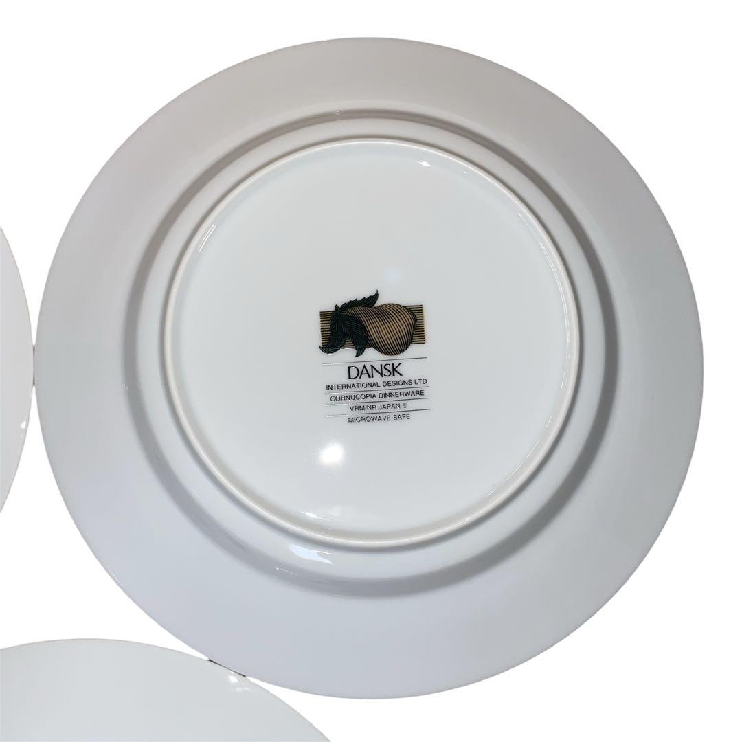 【未使用品級】 DANSK コルヌコピア ディナープレート 約23㎝ 5枚セット