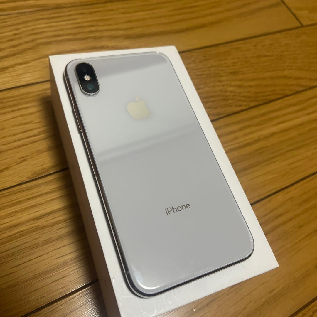 iPhone X シルバー　SIMフリー　256g ficeID使えません