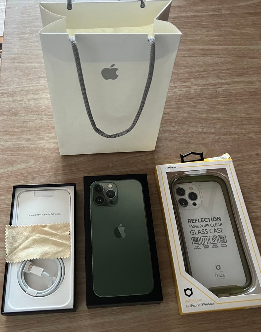 【美品】iPhone13promax アルパイン グリーン 256gb