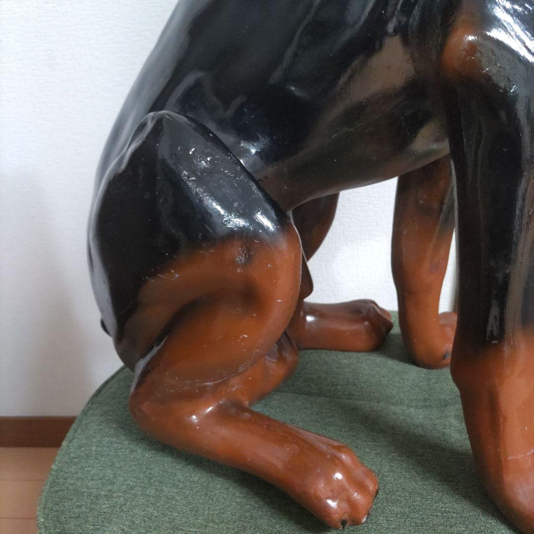 【希少】犬の置物　ドーベルマン