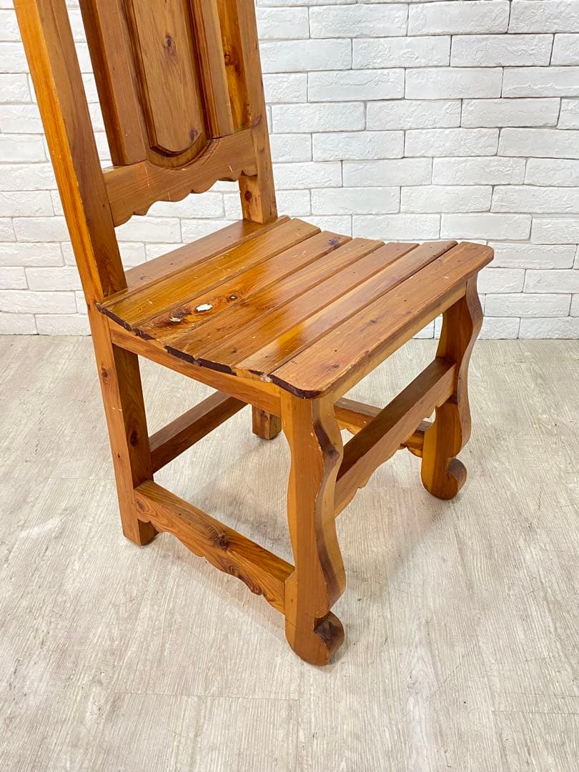 ④【東京都23区配送無料】アンティーク　チェア　椅子　アトリエ　カフェ　スタジオ