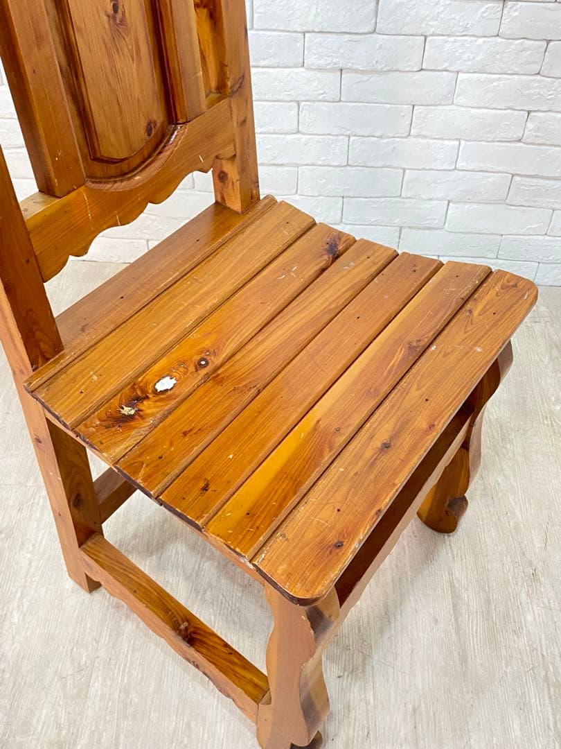 ④【東京都23区配送無料】アンティーク　チェア　椅子　アトリエ　カフェ　スタジオ