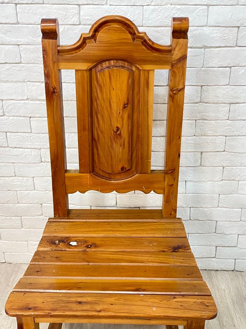 ④【東京都23区配送無料】アンティーク　チェア　椅子　アトリエ　カフェ　スタジオ