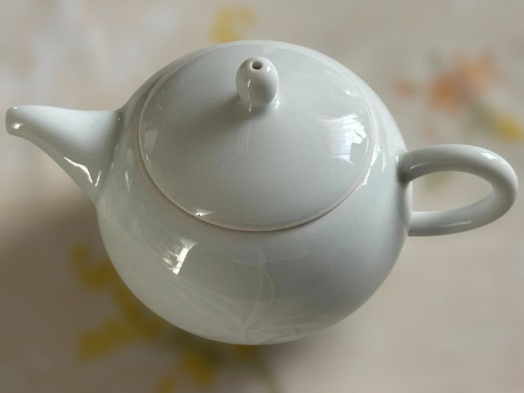 【超希少】レピシエ（現ルピシア）緑碧茶器『龍浮』：宝瓶・茶杯など中国茶器セット