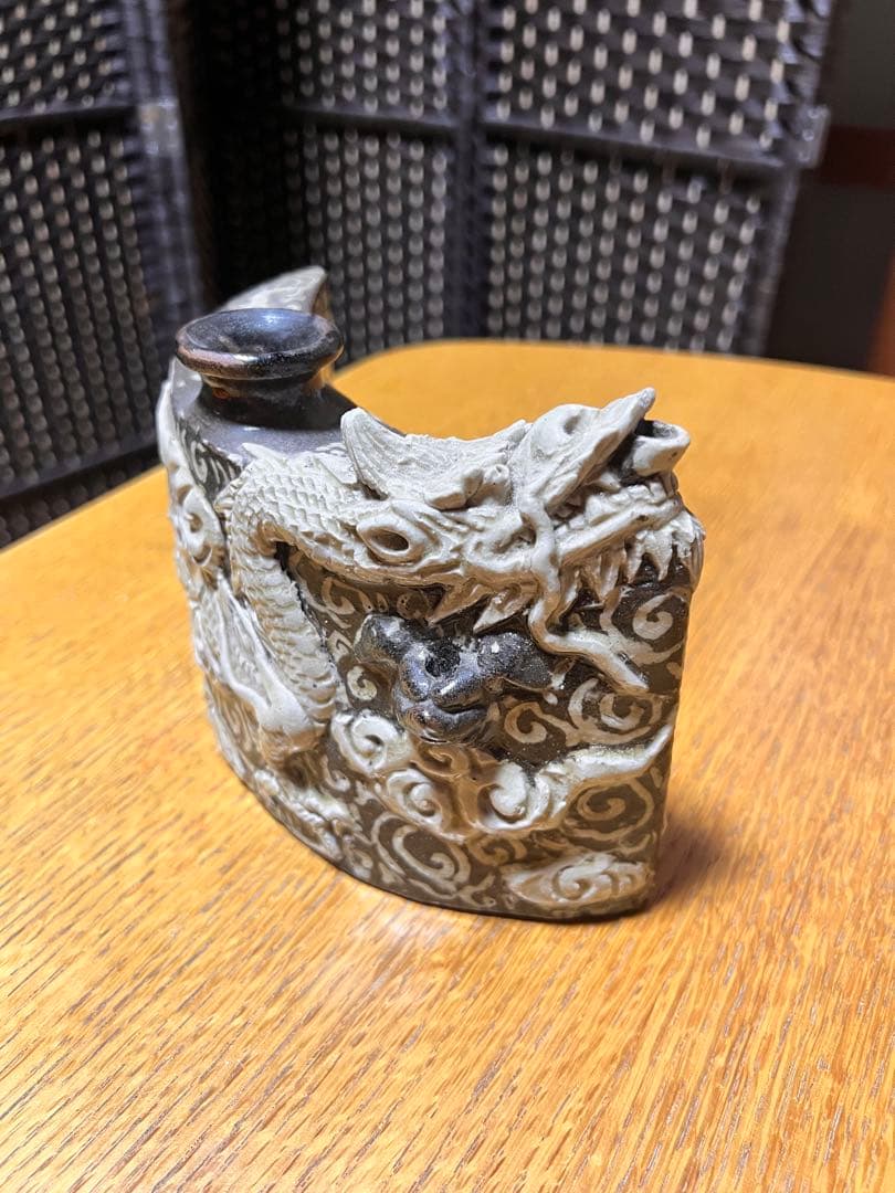 沖縄壺屋焼　抱瓶　香炉　【希少】