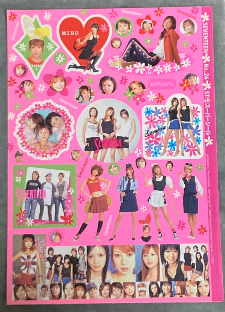 SEVENTEEN ステッカー プリクラ風 平成女児 平成レトロ レア