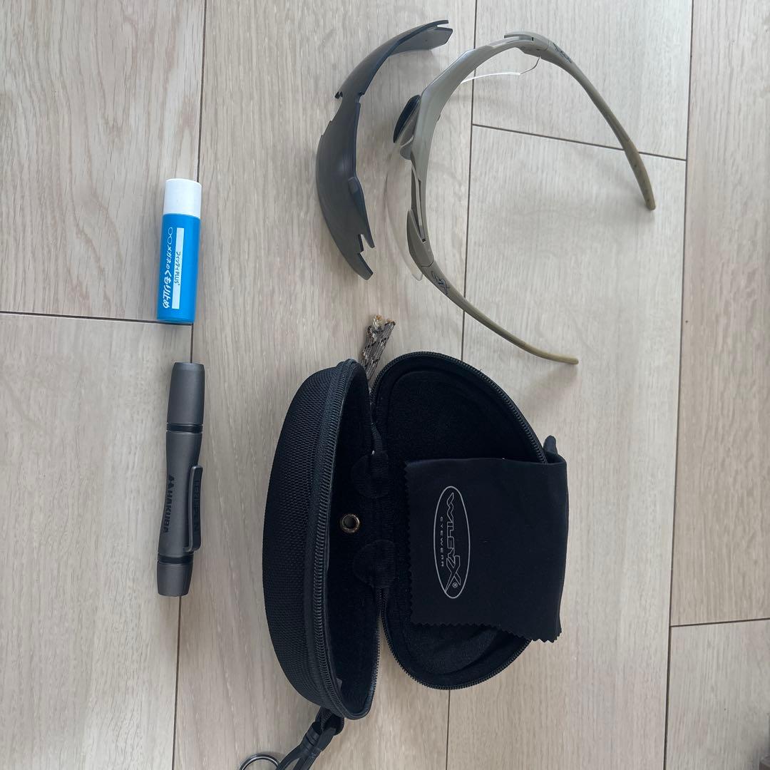 wilex xアイセーフティー透明レンズ ハードケース付き