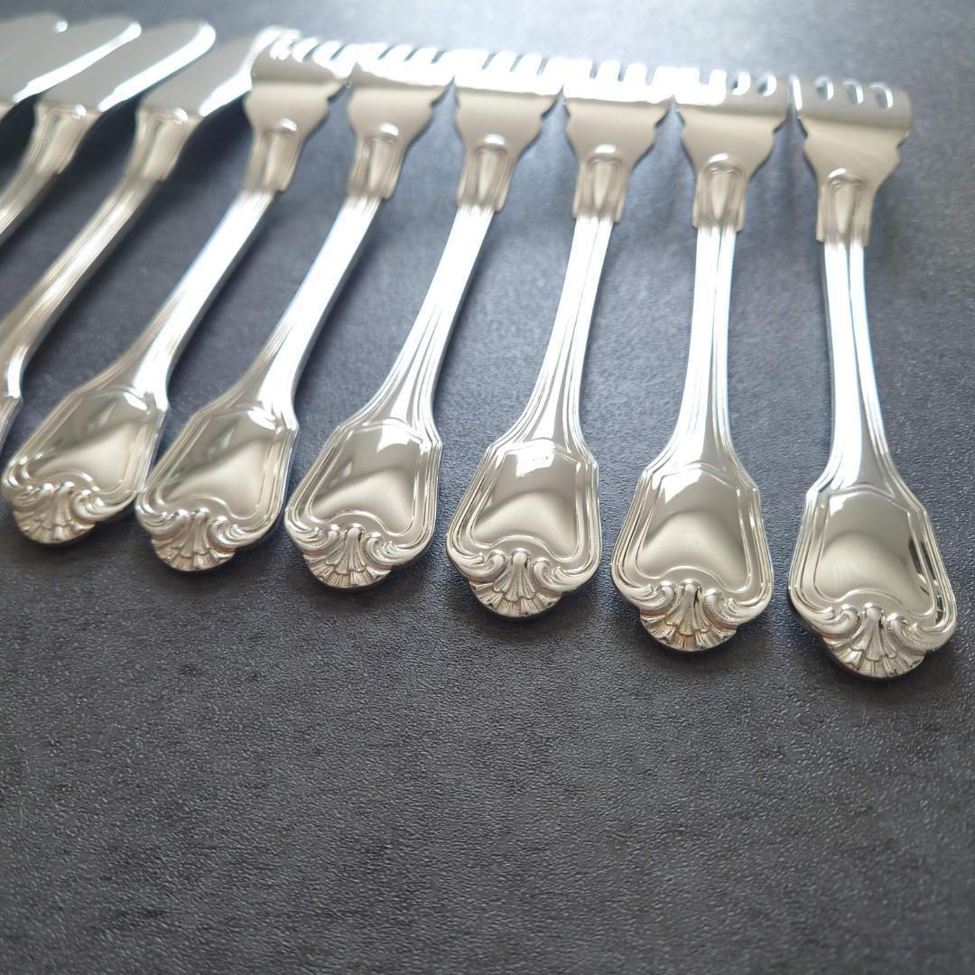 希少 極美品 クリストフル ポートロイヤル フィッシュ ナイフ フォーク 12点