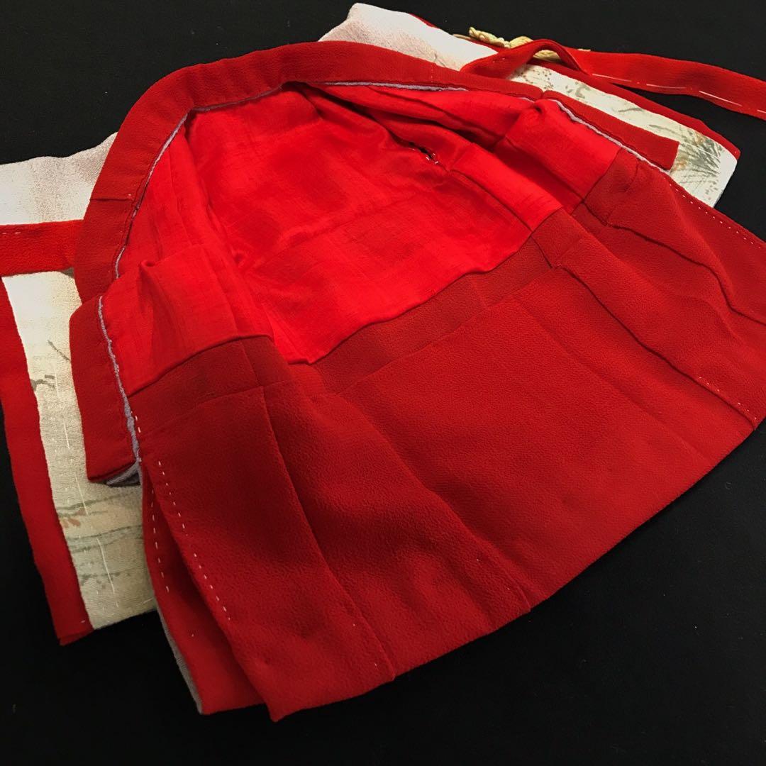 ＊ 市松人形 8号 江戸縮緬 裾模様 着物 ＊ アンティーク ドール 人形