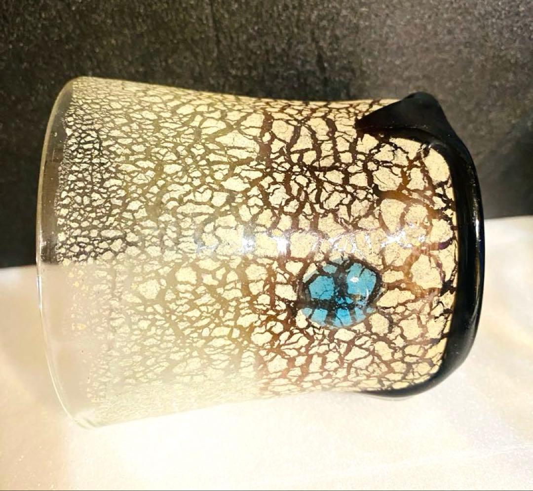 琉球ガラス　稲嶺盛吉ペアグラス・器　刻印あり