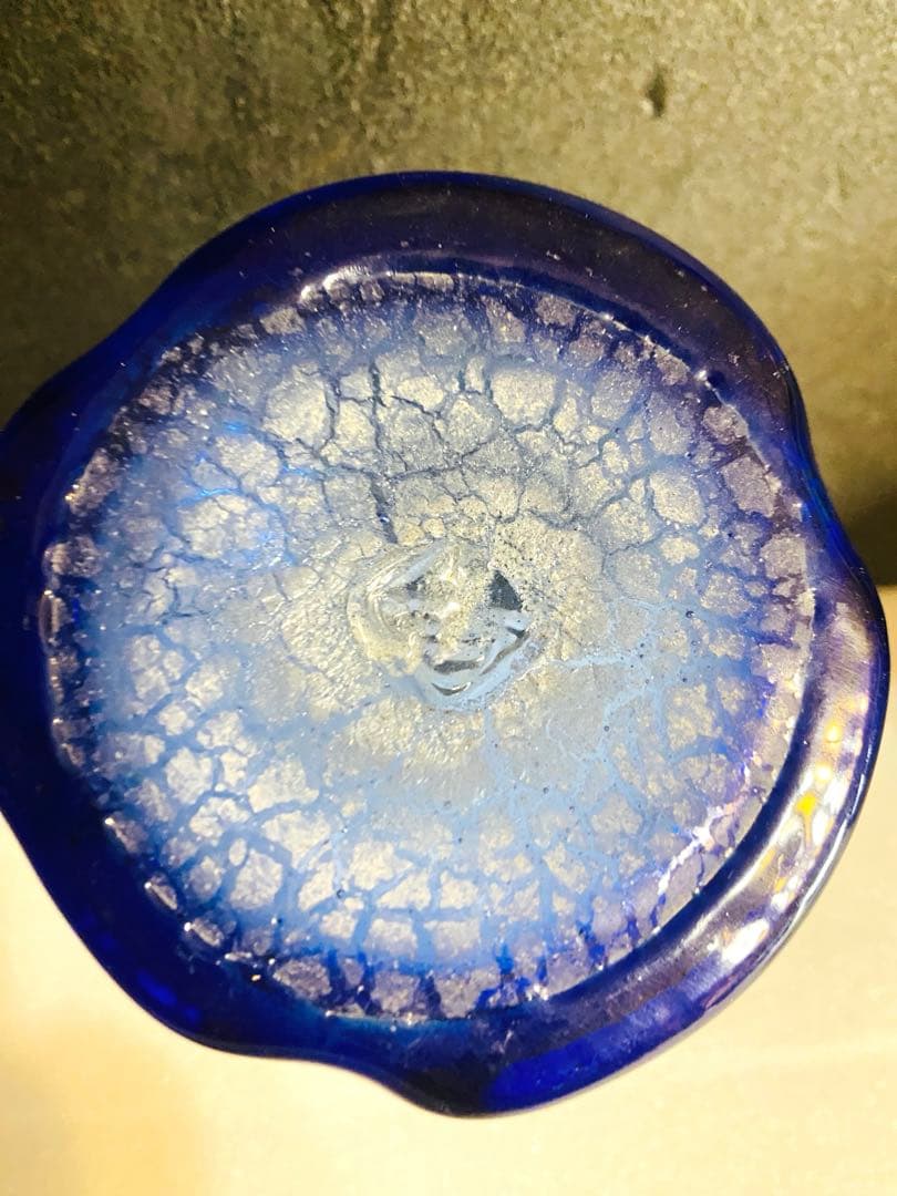 琉球ガラス　稲嶺盛吉ペアグラス・器　刻印あり