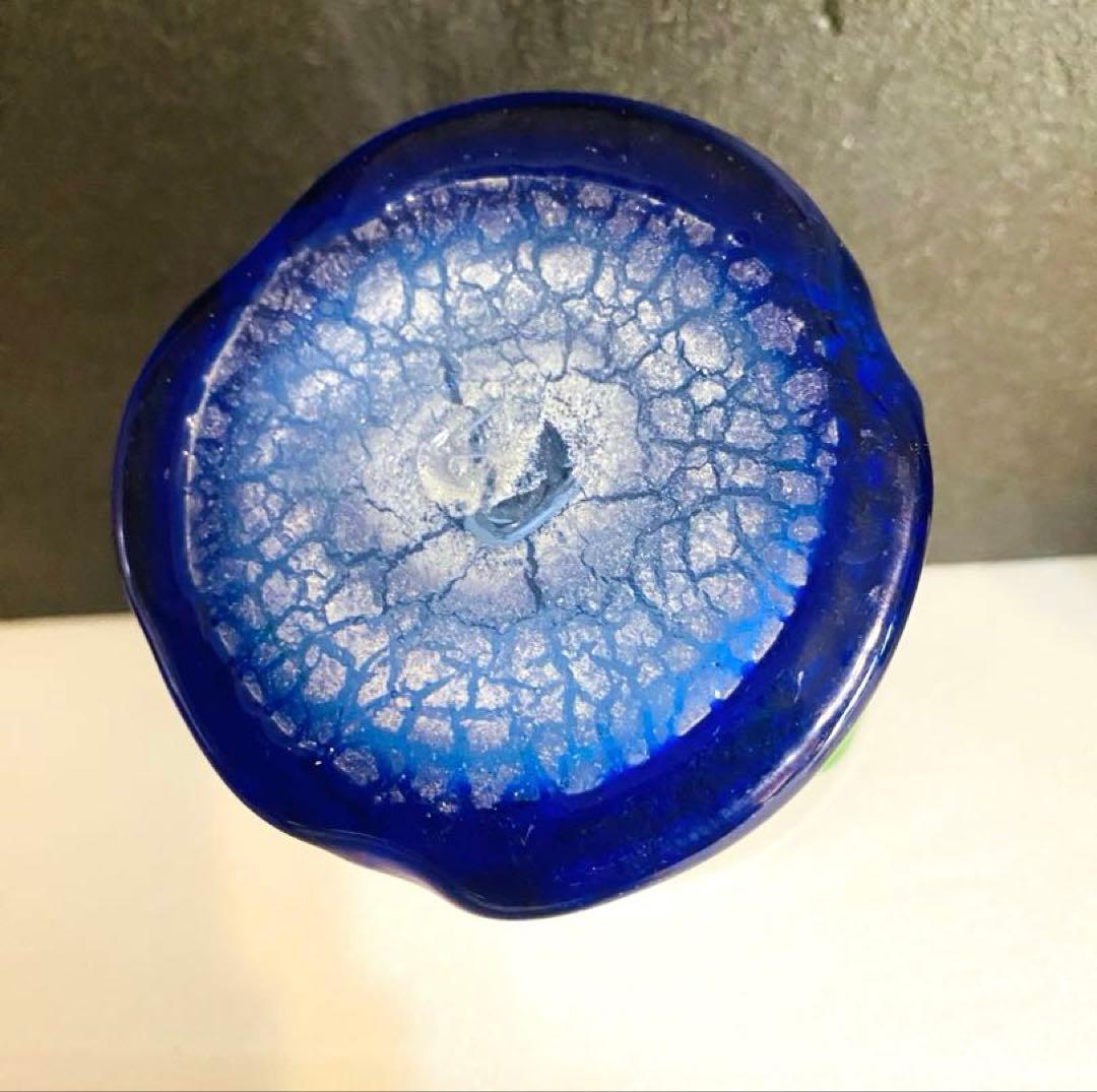 琉球ガラス　稲嶺盛吉ペアグラス・器　刻印あり