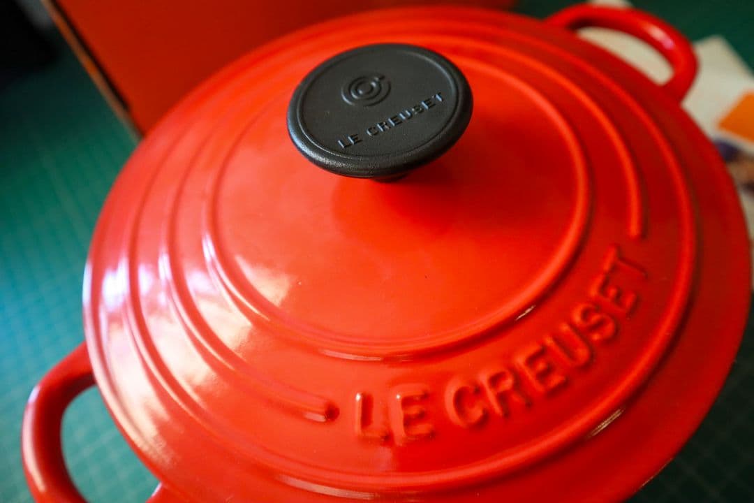 【新品未使用】LE CREUSET 赤 ココットロンド18cm