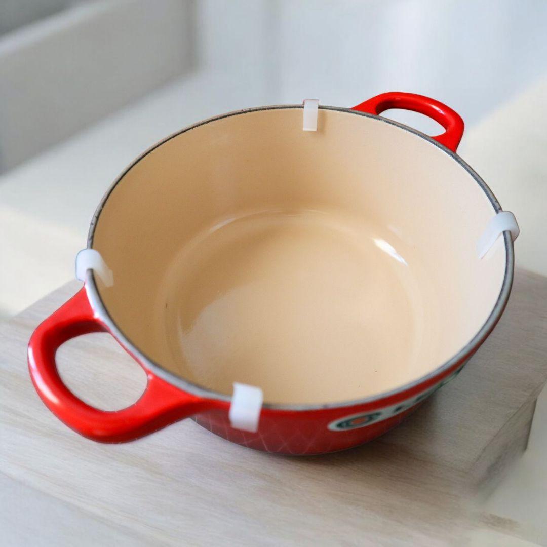 【新品未使用】LE CREUSET 赤 ココットロンド18cm