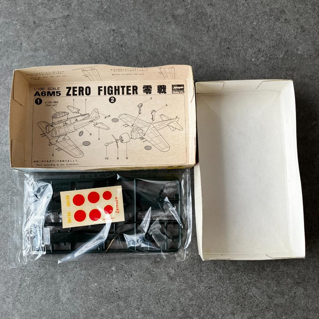 ハセガワ　レトロ　大戦機ヘリコプター4点セット　三菱A6M5零戦52型