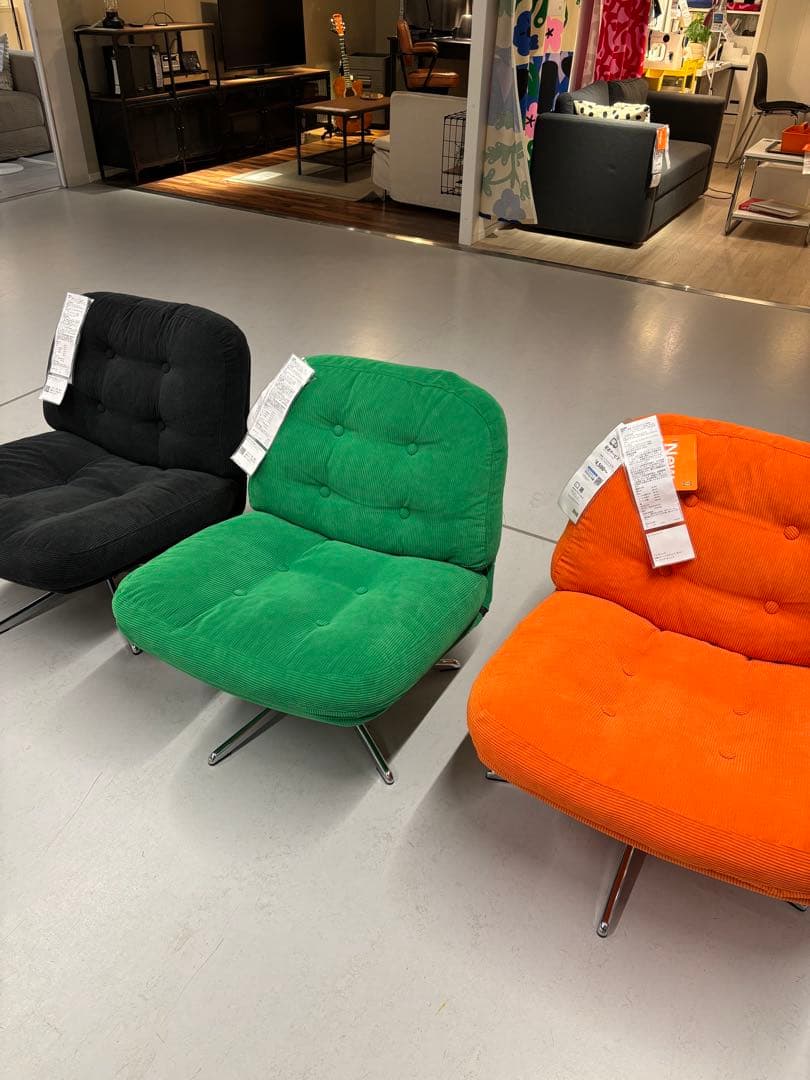 〈新品♠︎♤未開封〉IKEA ディヴリンゲ 1人掛け 回転パーソナルチェア ソファ