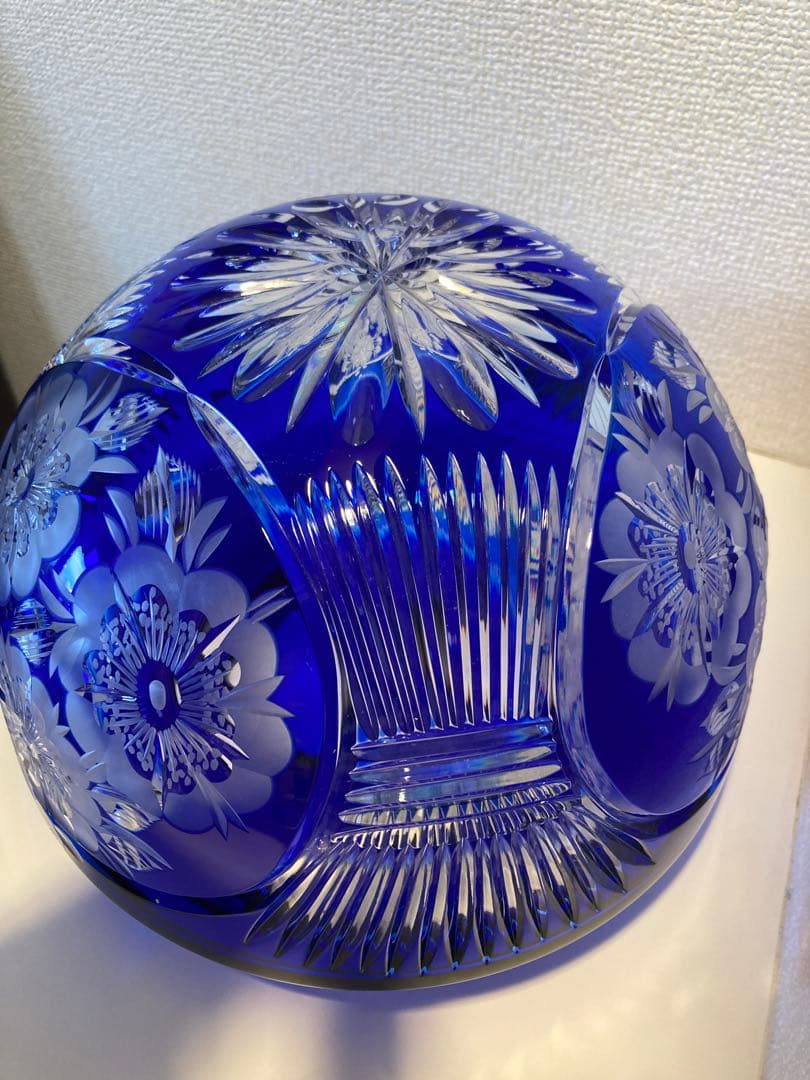 【匿名配送】ドレスデンクリスタル　切子スタンドランプ　フロアランプ　アンティーク