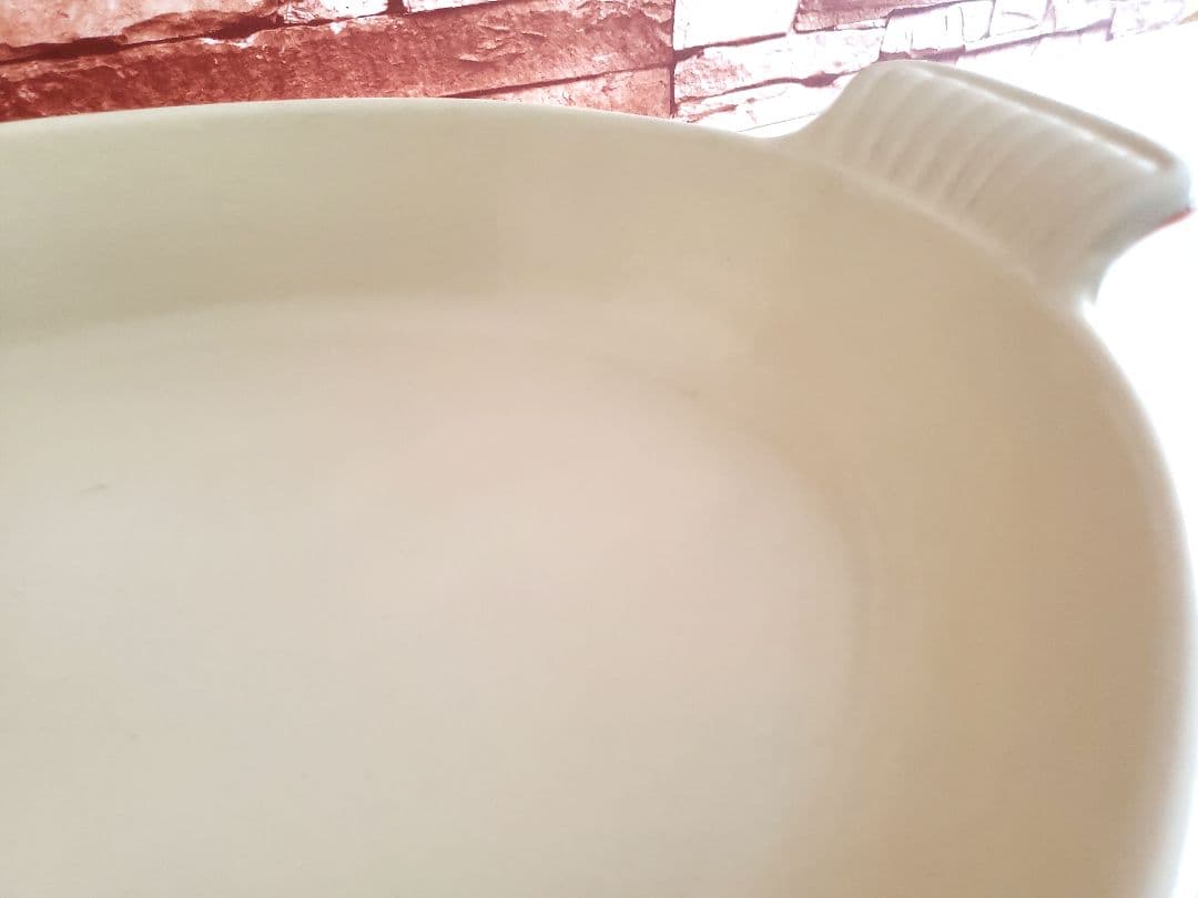 【希少品】ルクルーゼ ヴィンテージ グラタン皿 32㎝ 鋳物 ホーロー