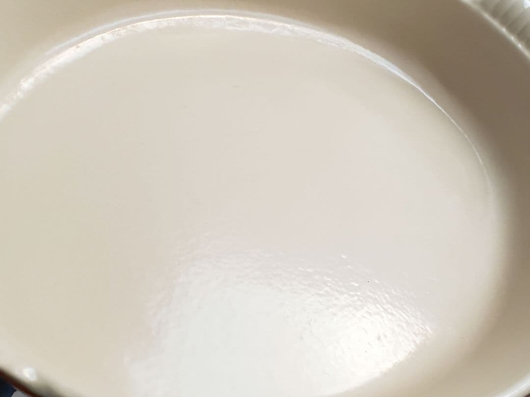 【希少品】ルクルーゼ ヴィンテージ グラタン皿 32㎝ 鋳物 ホーロー