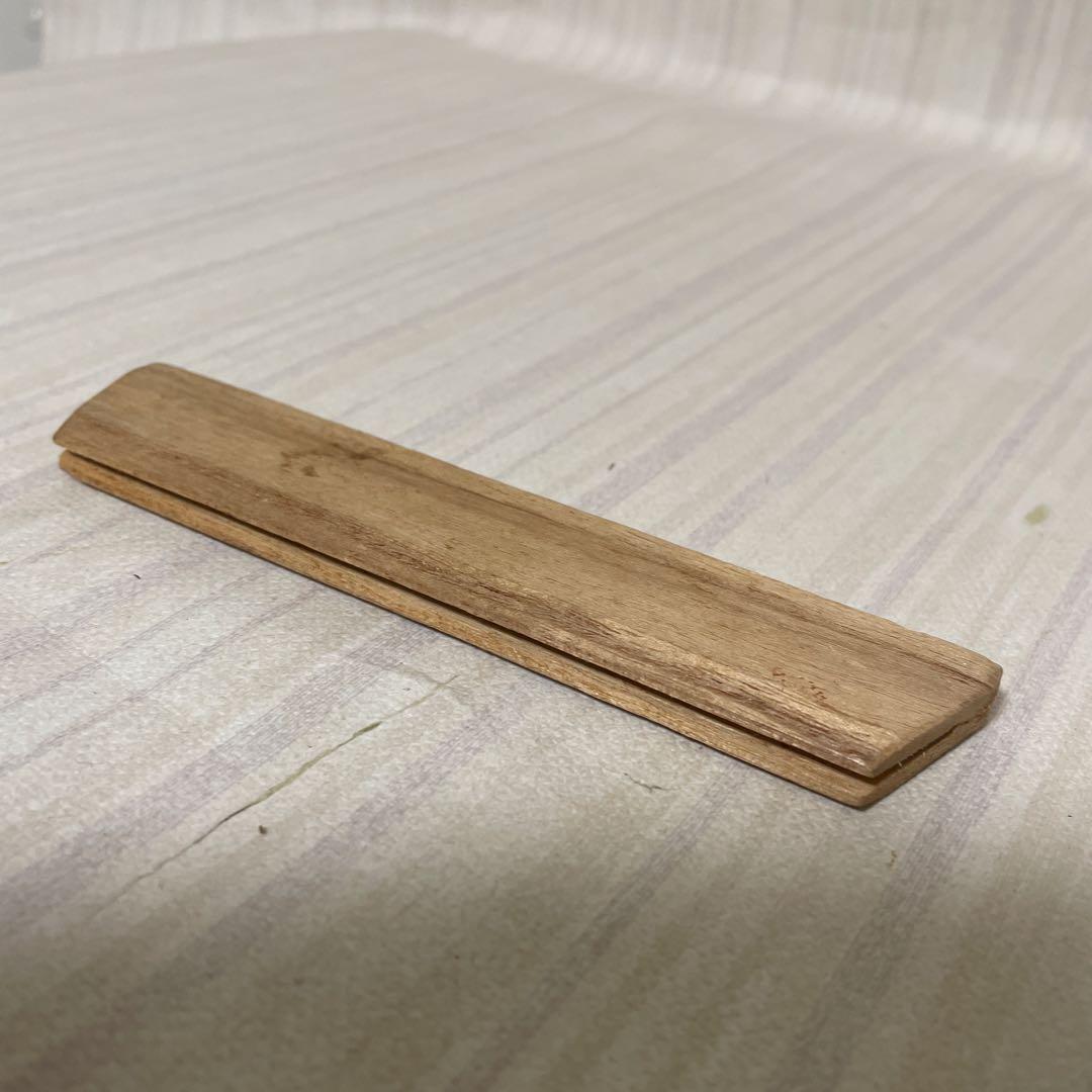 保管品 三味線バチ 花柄ケース付き べっこう
