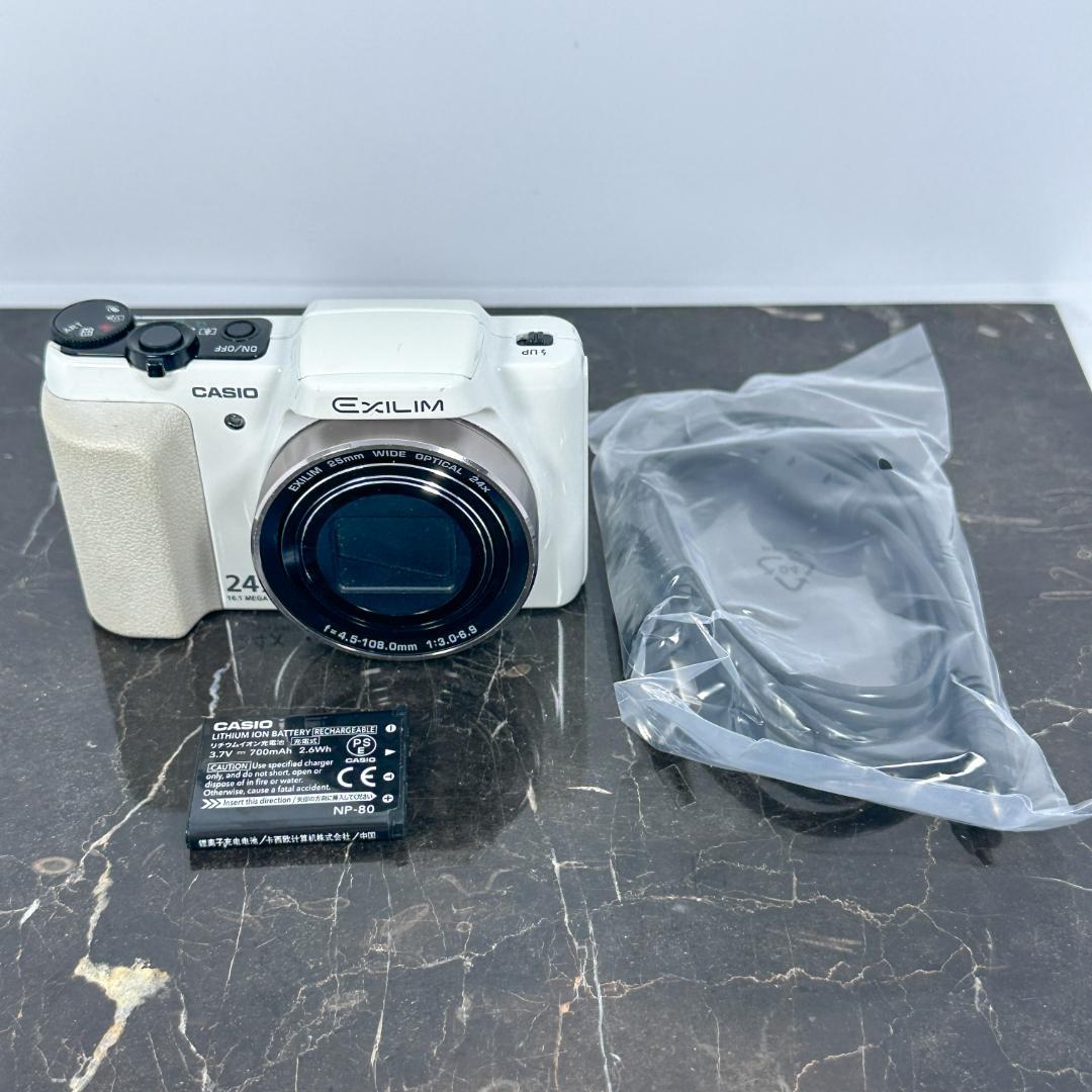 CASIO EXILIM EX-H60 ホワイト　カシオ エクシリム