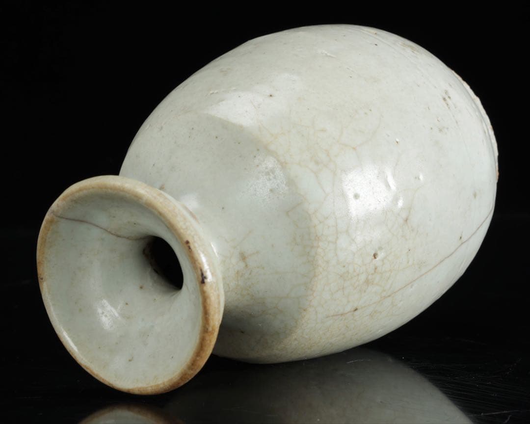 李朝 青磁 徳利 古陶磁 酒器 花入 高さ15㎝ 共箱付 朝鮮古美術 骨董品