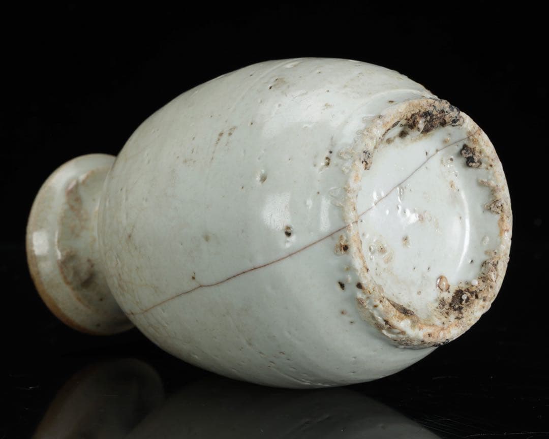 李朝 青磁 徳利 古陶磁 酒器 花入 高さ15㎝ 共箱付 朝鮮古美術 骨董品