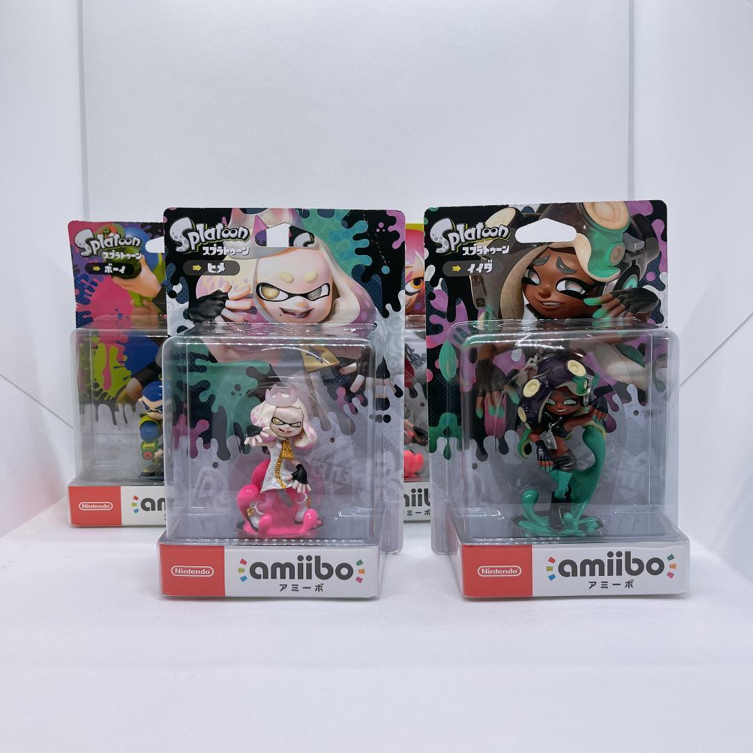 【新品】amiibo アミーボ　４個セット　[ヒメ・イイダ・ガール・ボーイ ]