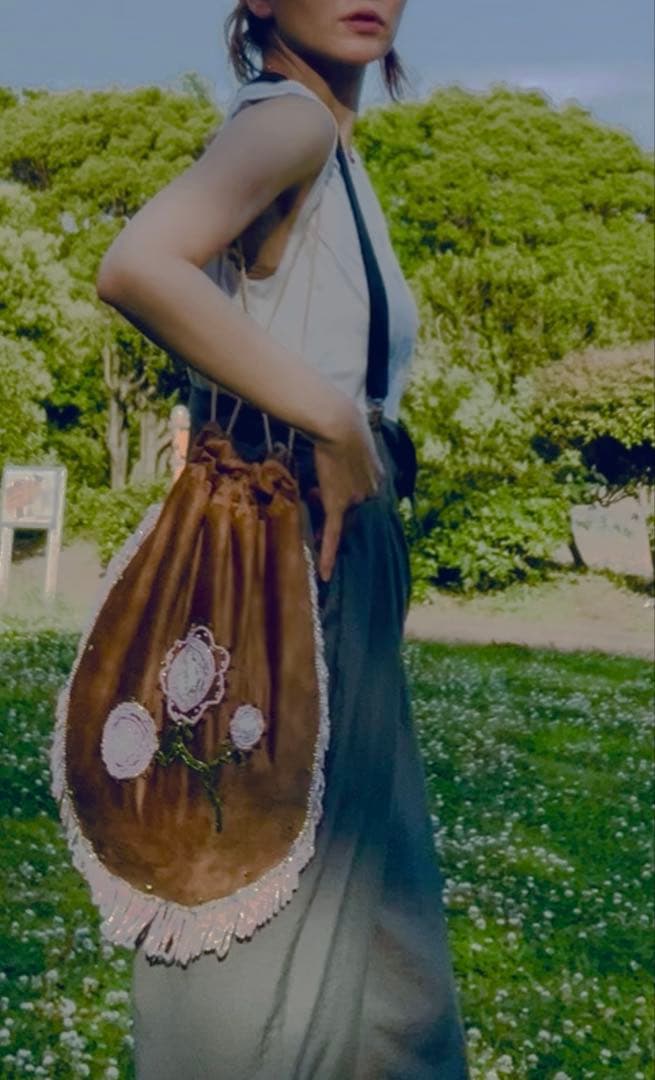 ビーズフリンジバック