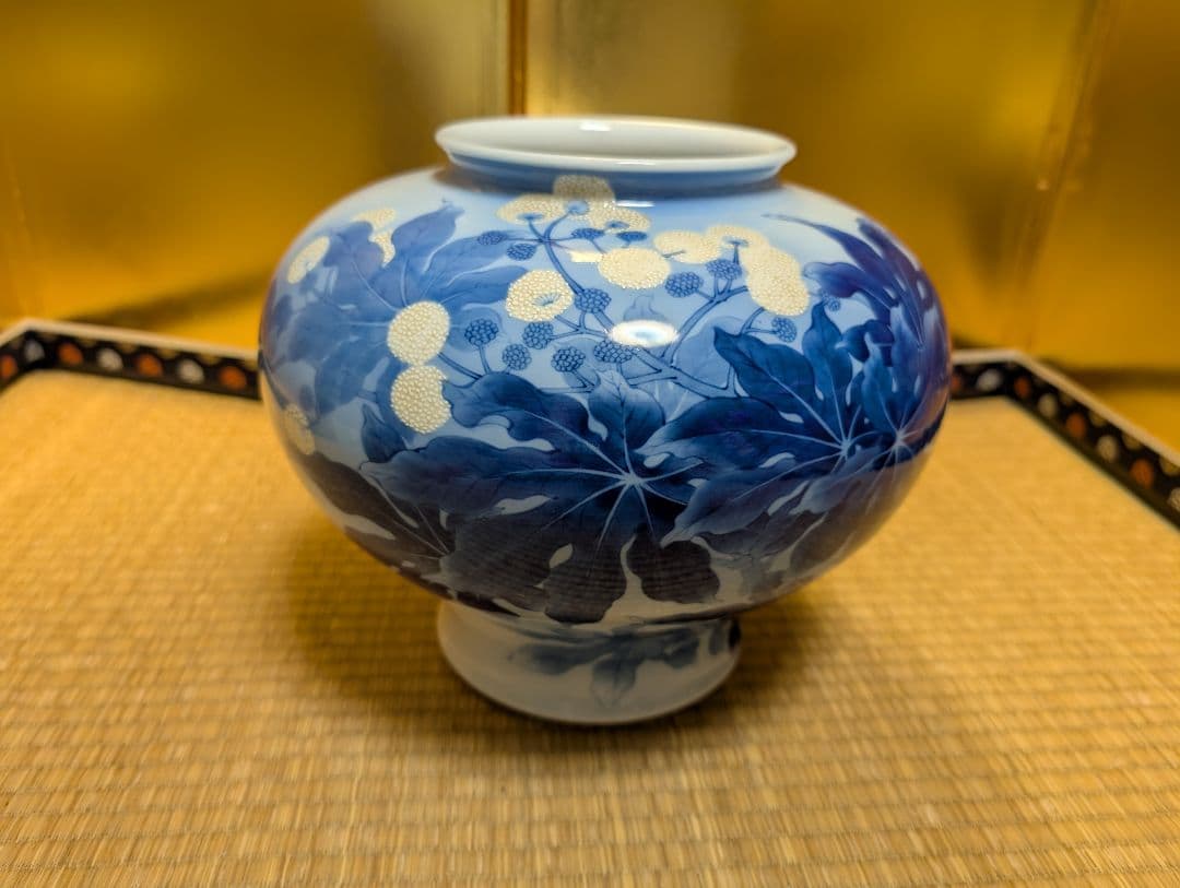 香蘭社　オールド　花瓶　箱付