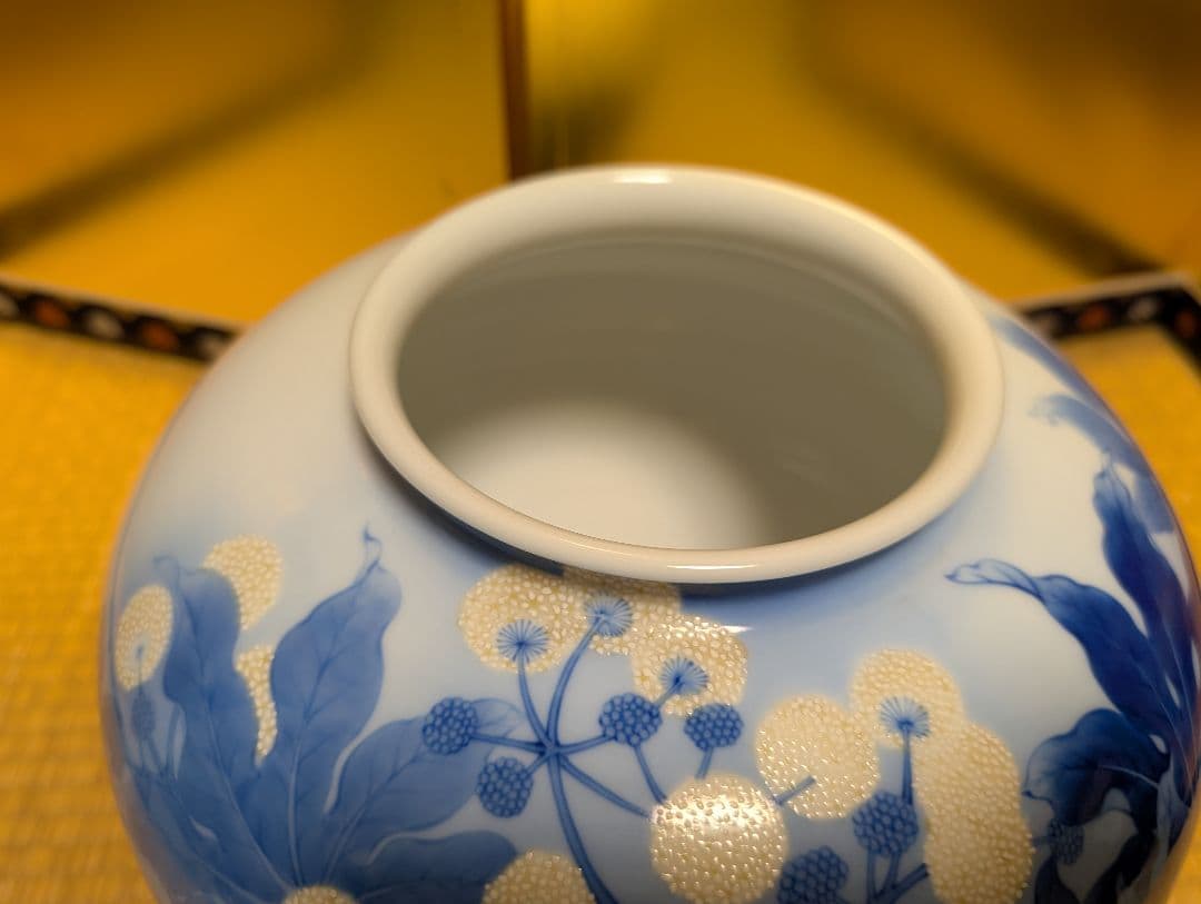 香蘭社　オールド　花瓶　箱付