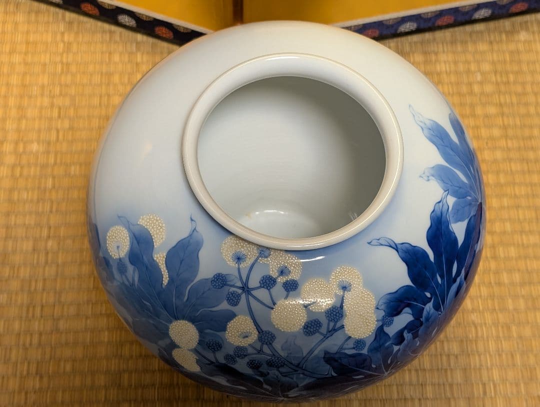 香蘭社　オールド　花瓶　箱付