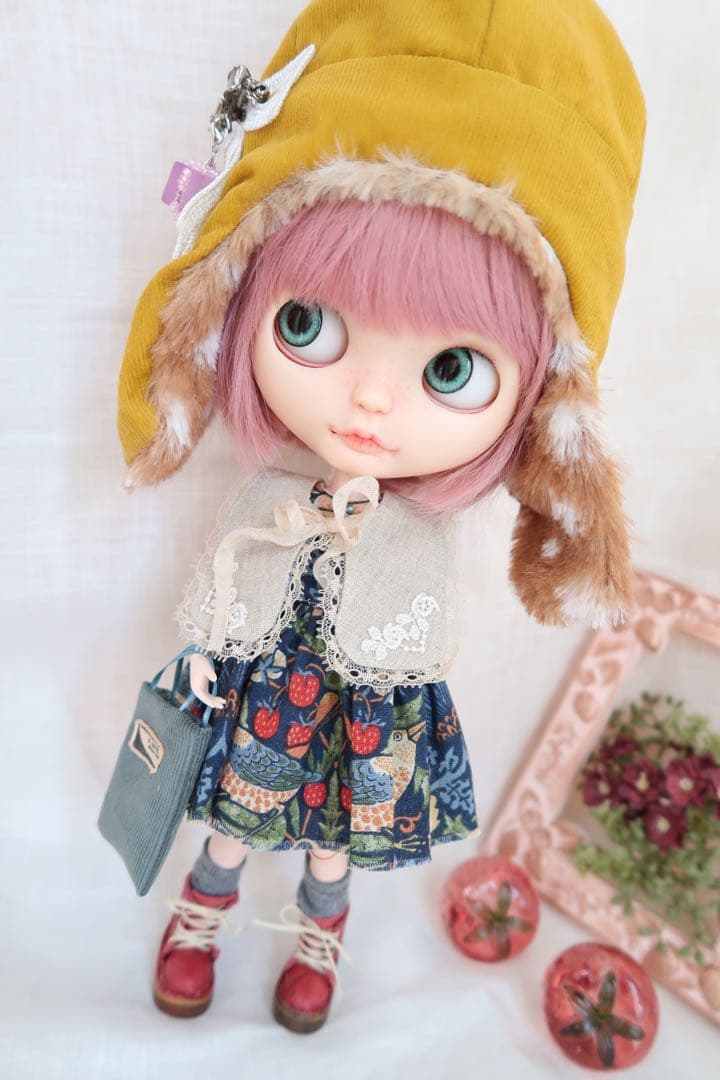 ドール服　239 ＊帽子×コートetc＊　８点セット　ブライスアウトフィット