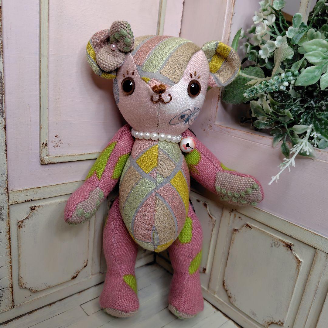 ミナペルホネン＊ハンドメイド＊ぬいぐるみ＊テディベア＊62