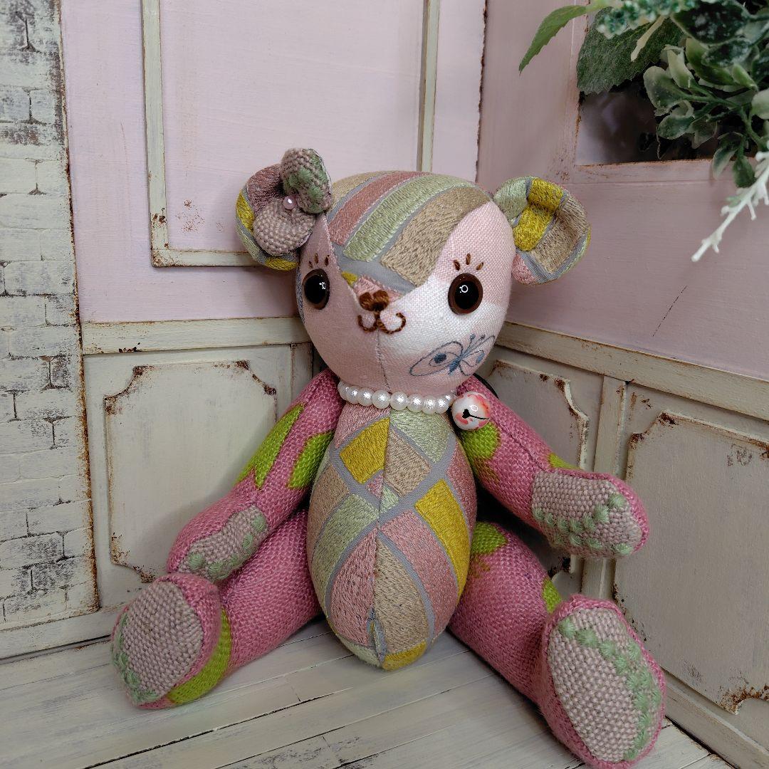 ミナペルホネン＊ハンドメイド＊ぬいぐるみ＊テディベア＊62