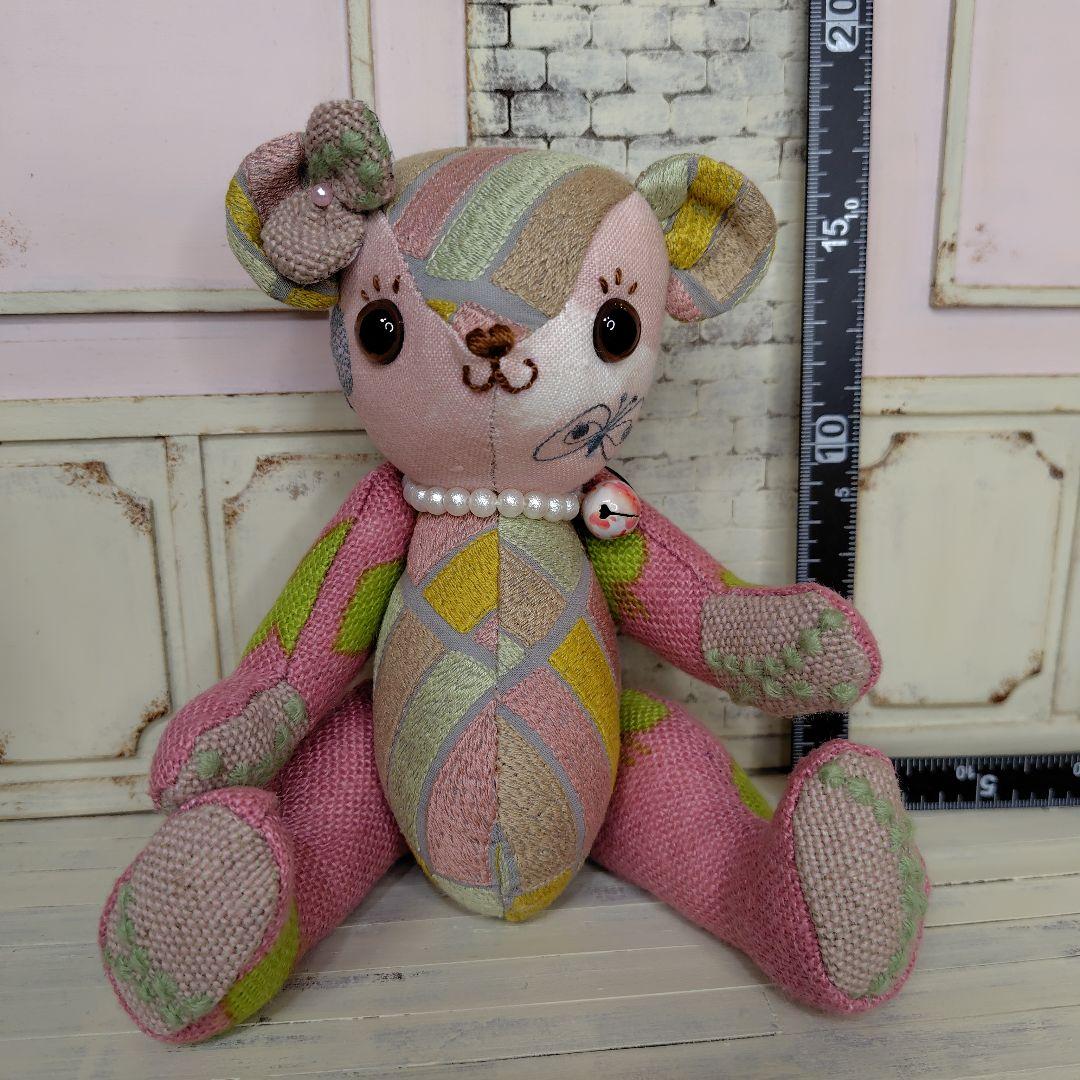 ミナペルホネン＊ハンドメイド＊ぬいぐるみ＊テディベア＊62