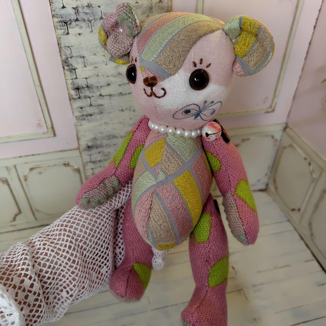 ミナペルホネン＊ハンドメイド＊ぬいぐるみ＊テディベア＊62