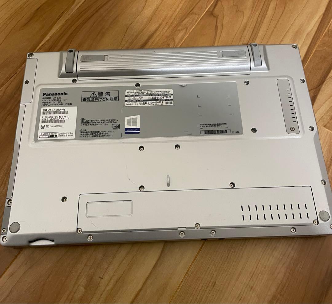 良品　Let's note CF-LX6 i5-7300U 8GB 256GB