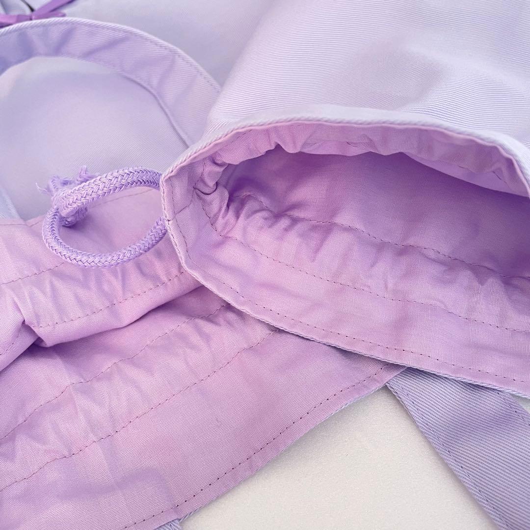 入園・入学　紫小花柄　レッスンバッグ、上履き入れ、着替え袋、給食袋