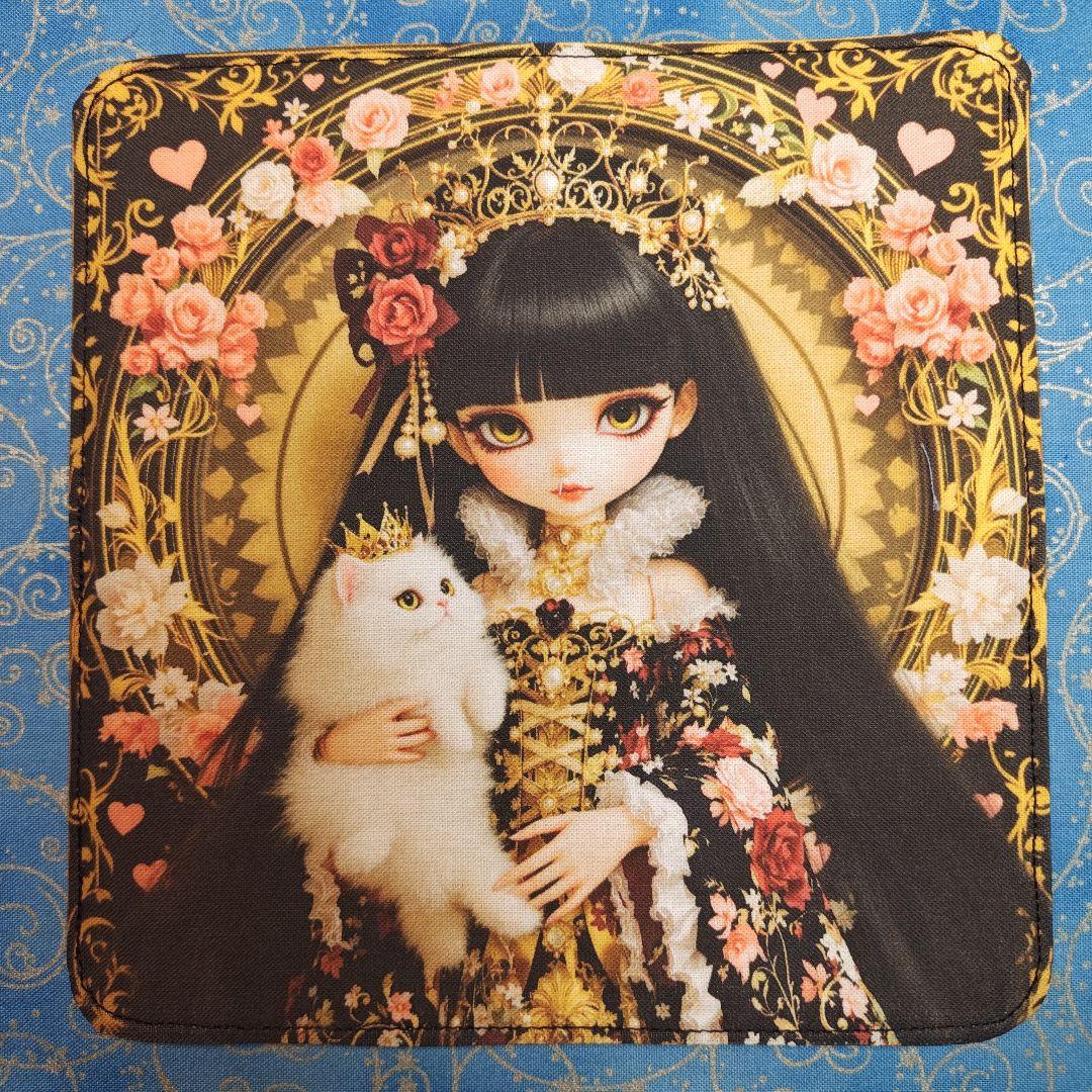 yourelie 4重ハンカチ　女の子ねこちゃん柄　18枚