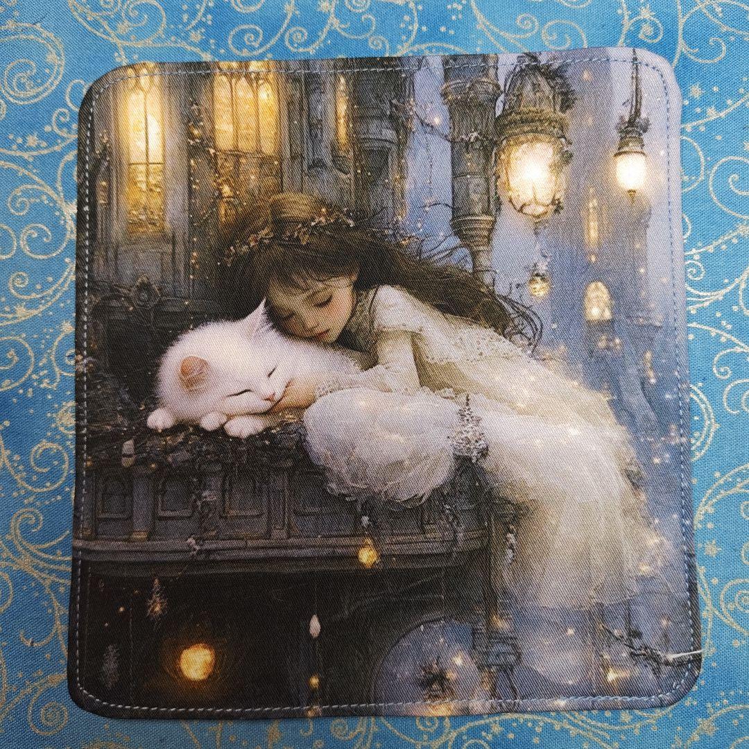 yourelie 4重ハンカチ　女の子ねこちゃん柄　18枚