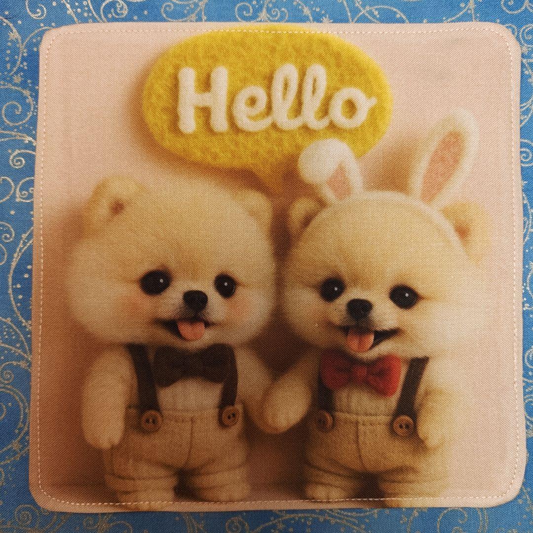 yourelie 4重ハンカチ　女の子ねこちゃん柄　18枚