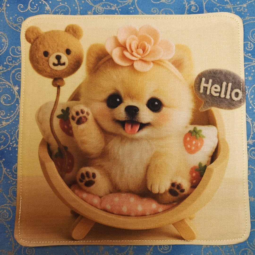 yourelie 4重ハンカチ　女の子ねこちゃん柄　18枚